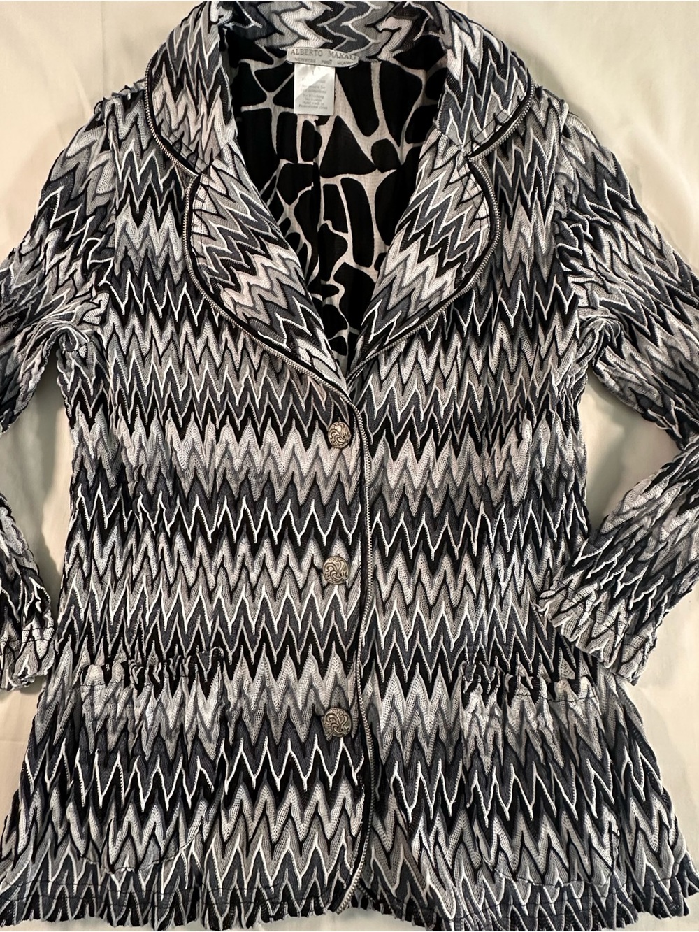 Alberto Makali Knit Jacket/Sweater old money, tailored vintage Y2K, elegant